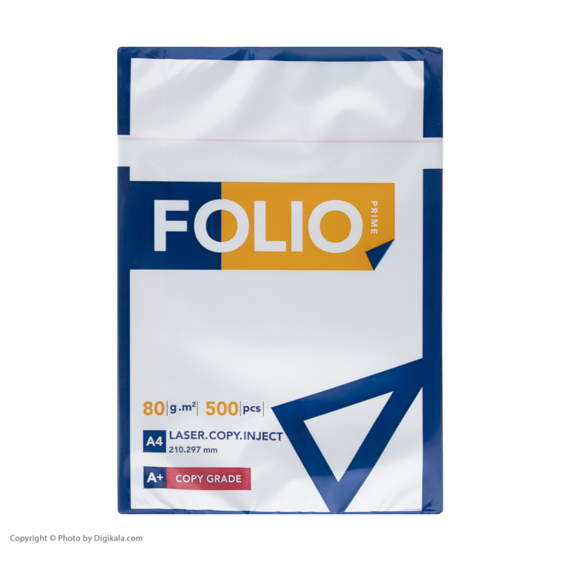 کاغذ A4 فولیو پرایم مدل +A بسته 500 عددی